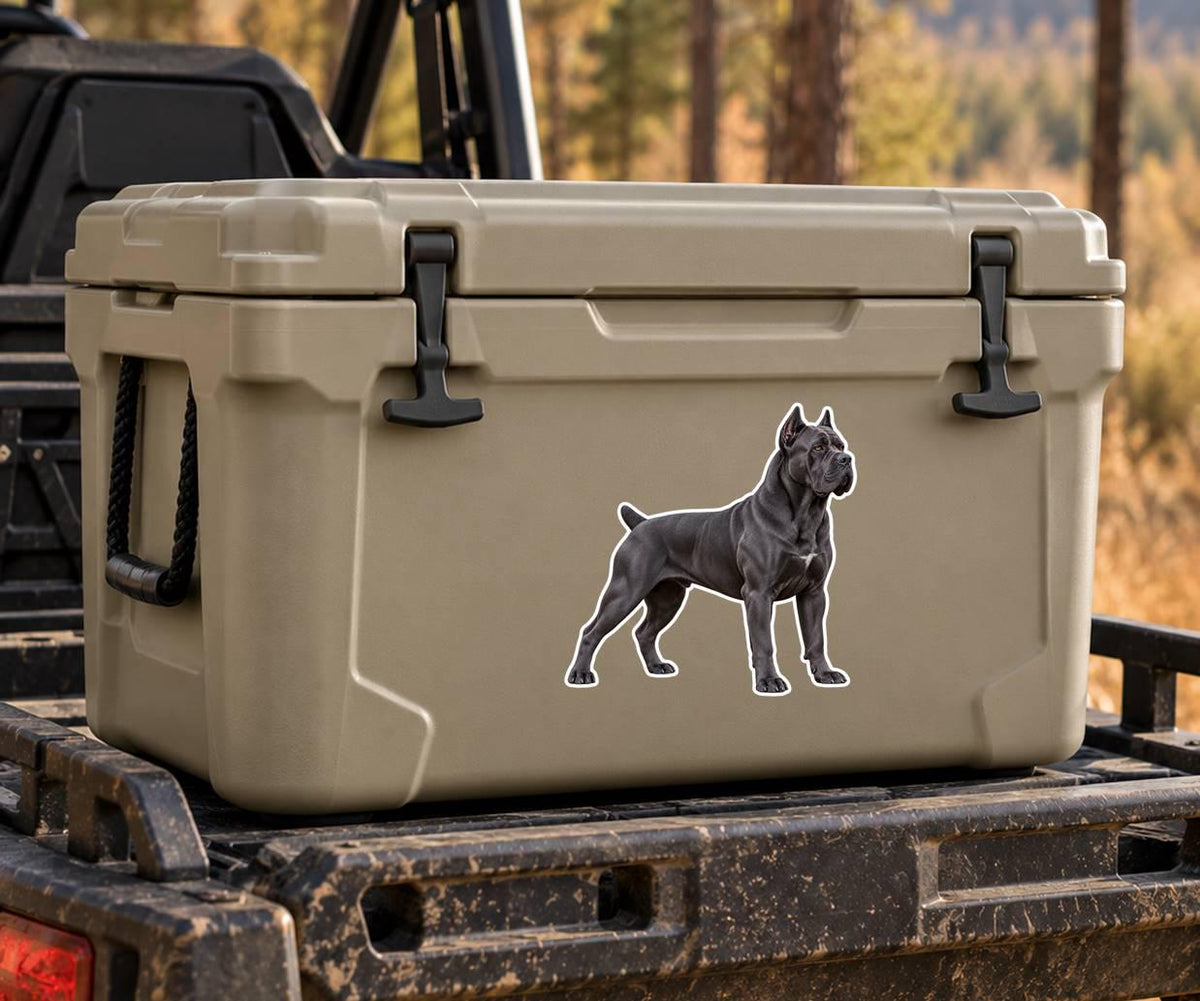 Cane Corso Sticker, Italian Mastiff Dog Vinyl Decal, Waterproof Laminated Dog Sticker ST 176