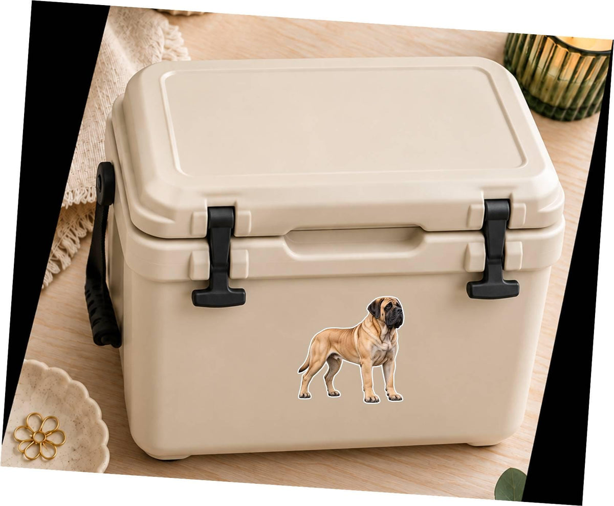 English Mastiff Sticker, Mastiff Dog Vinyl Decal, Waterproof Laminated Dog Sticker ST 177