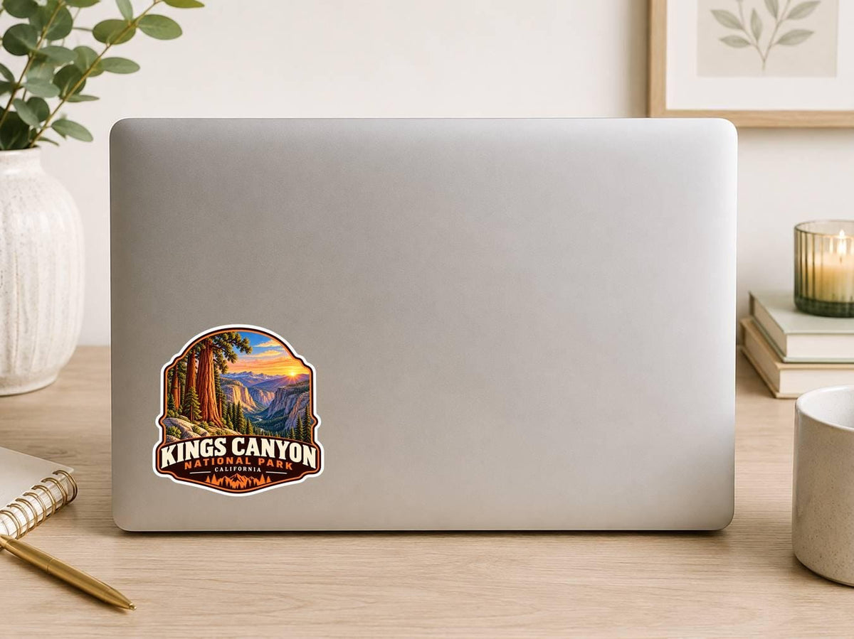 Kings Canyon National Park Sticker, California Travel Vinyl Decal, National Park Sticker ST 179