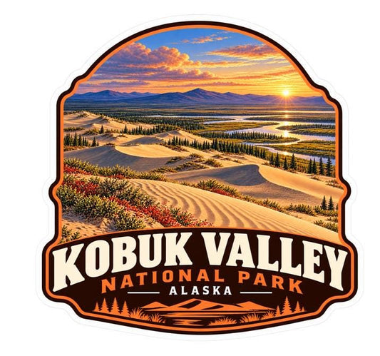 Kobuk Valley National Park Sticker, Alaska Travel Vinyl Decal, National Park Sticker ST 180