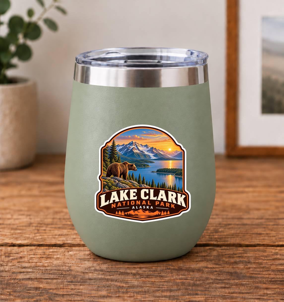 Lake Clark National Park Sticker, Alaska Travel Vinyl Decal, National Park Sticker ST 181