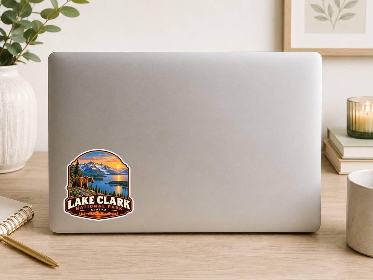 Lake Clark National Park Sticker, Alaska Travel Vinyl Decal, National Park Sticker ST 181