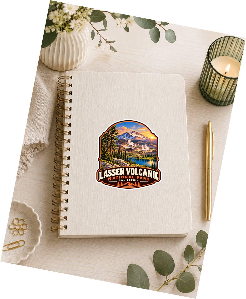 Lassen Volcanic National Park Sticker, California Travel Vinyl Decal, National Park Sticker ST 182