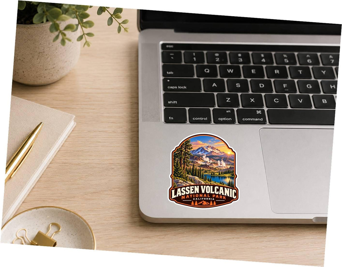 Lassen Volcanic National Park Sticker, California Travel Vinyl Decal, National Park Sticker ST 182
