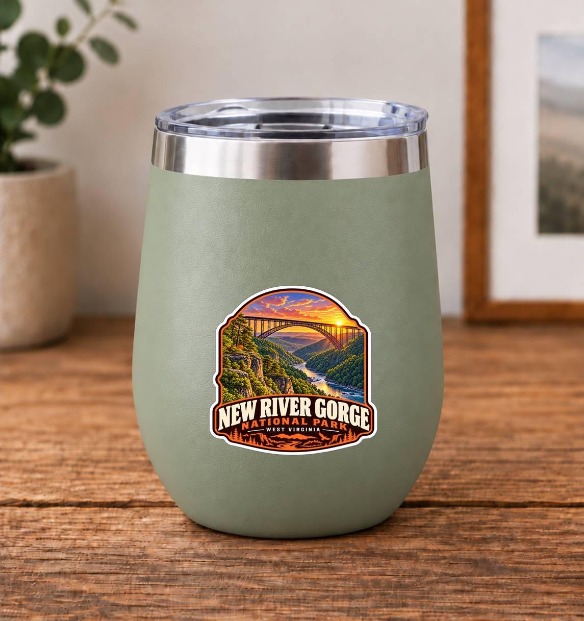 New River Gorge National Park Sticker, West Virginia Decal, Bridge Sticker, Hiking Camping Travel Sticker, National Park Souvenir ST 027