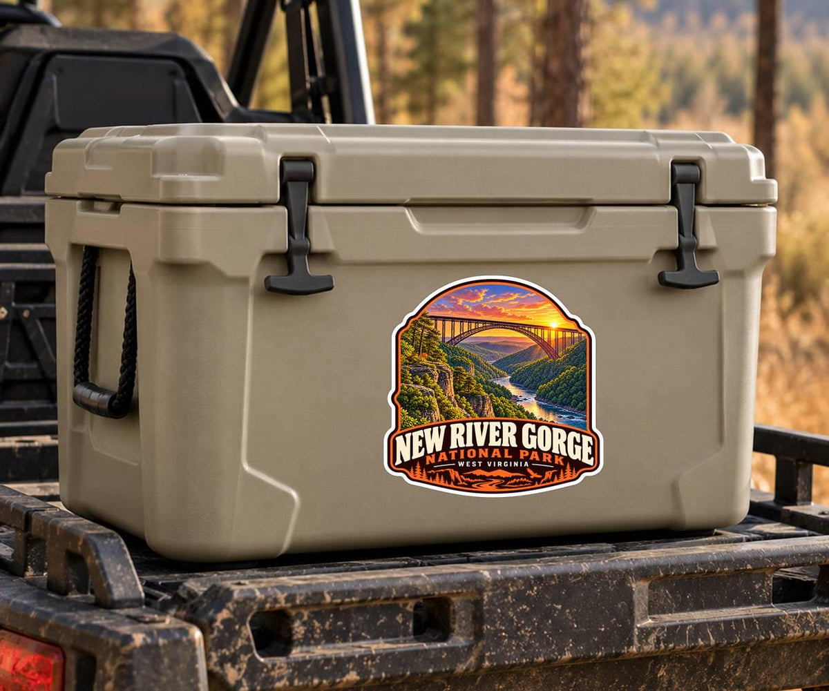 New River Gorge National Park Sticker, West Virginia Decal, Bridge Sticker, Hiking Camping Travel Sticker, National Park Souvenir ST 027