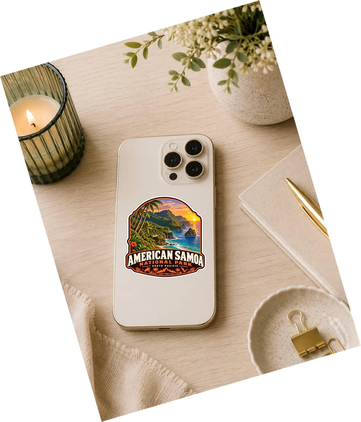 National Park of American Samoa Sticker, Samoa Travel Vinyl Decal ST 201