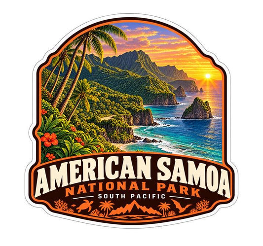 National Park of American Samoa Sticker, Samoa Travel Vinyl Decal ST 201