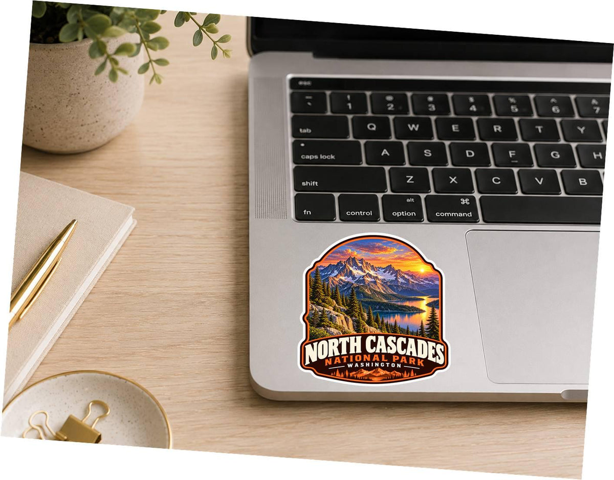 North Cascades National Park Sticker, Washington Travel Vinyl Decal ST 203
