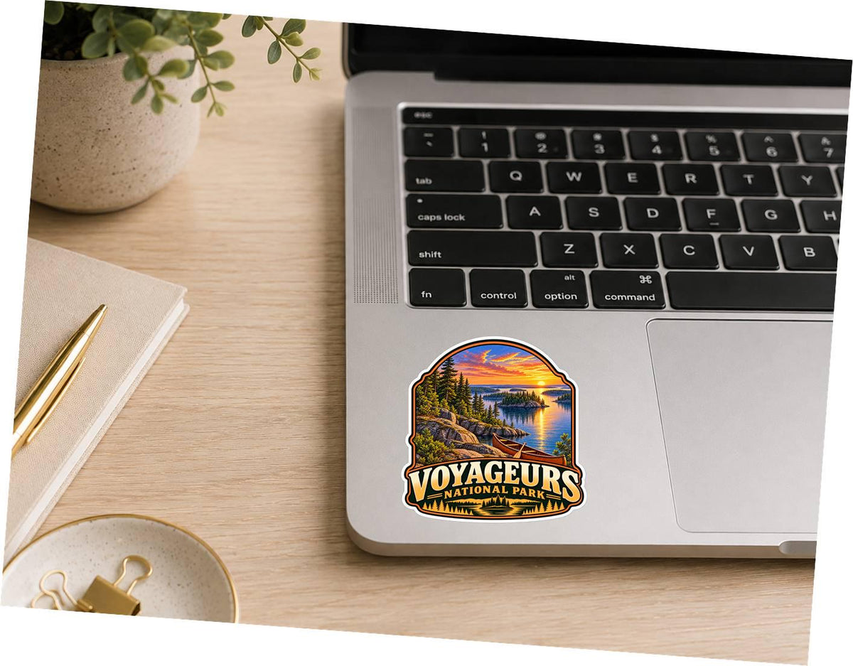 Voyageurs National Park Sticker, Minnesota Travel Vinyl Decal ST 209