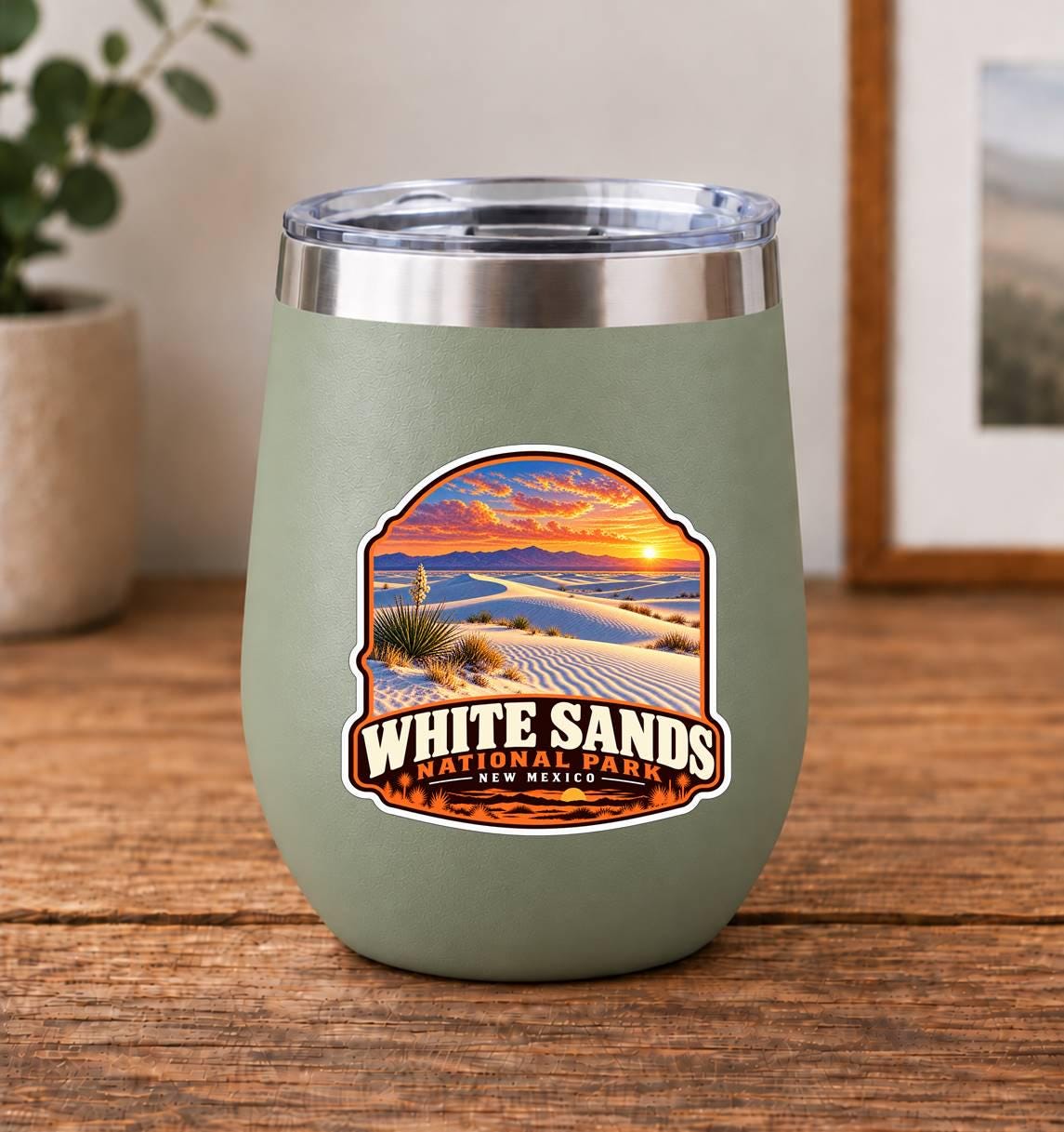 White Sands National Park Sticker, New Mexico Travel Vinyl Decal ST 210