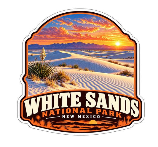 White Sands National Park Sticker, New Mexico Travel Vinyl Decal ST 210