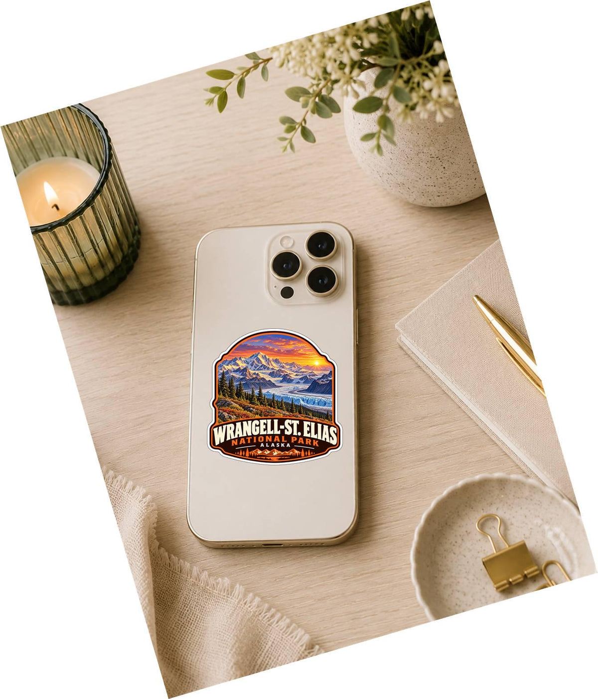 Wrangell-St. Elias National Park Sticker, Alaska Travel Vinyl Decal ST 212