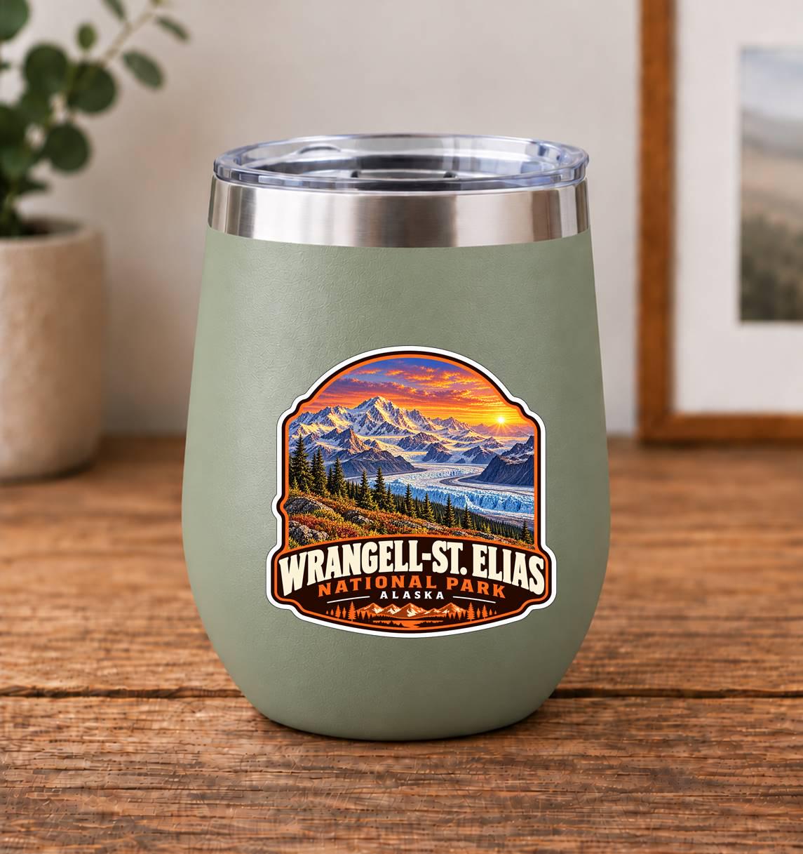 Wrangell-St. Elias National Park Sticker, Alaska Travel Vinyl Decal ST 212