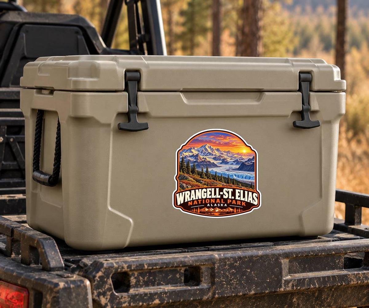 Wrangell-St. Elias National Park Sticker, Alaska Travel Vinyl Decal ST 212