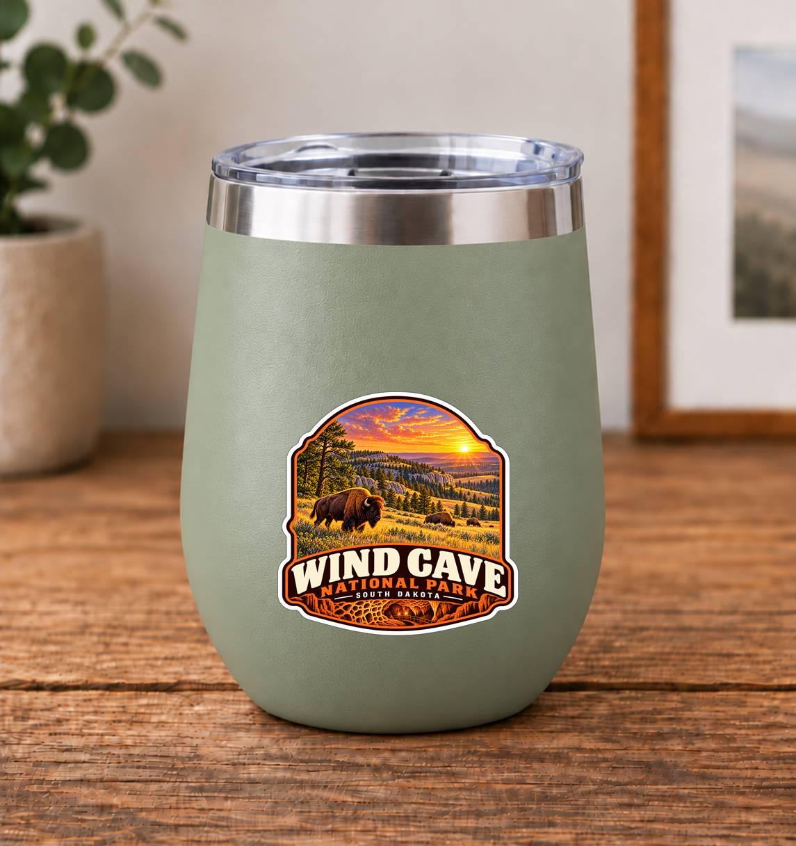 Wind Cave National Park Sticker, South Dakota Travel Vinyl Decal ST 211