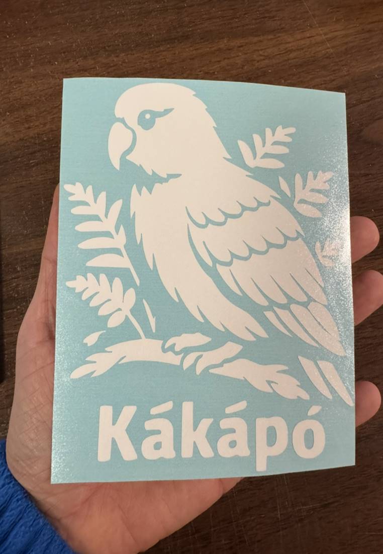 Kakapo Vinyl Decal – 6 Inch