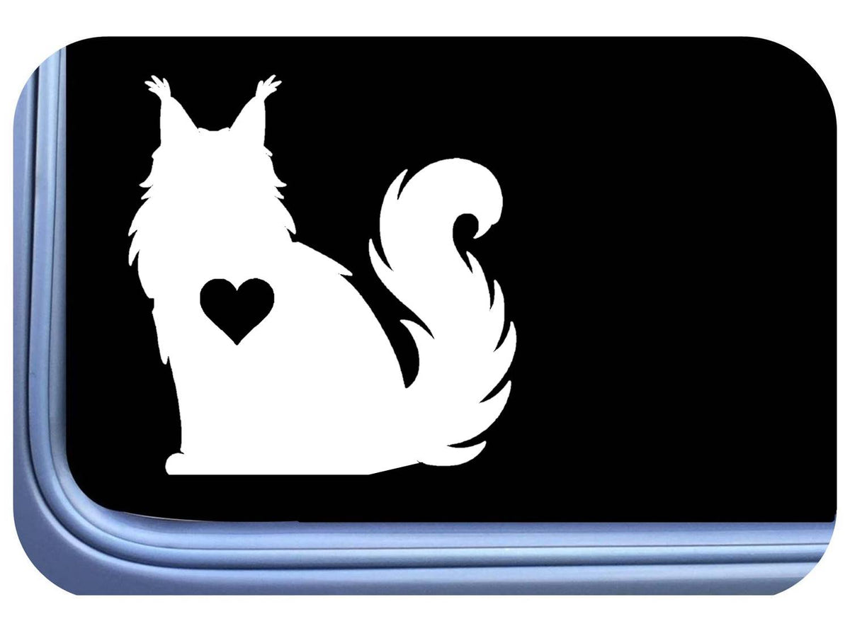 Maine Coon Cat Vinyl Decal – 6 Inch