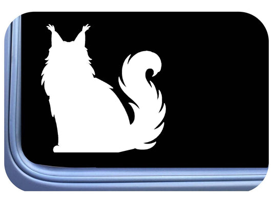 Maine Coon Cat Vinyl Decal – 6 Inch