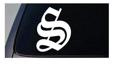 Letter S Vinyl Decal – 6 Inch