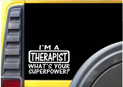 Therapist Superpower Vinyl Decal – 8 Inch
