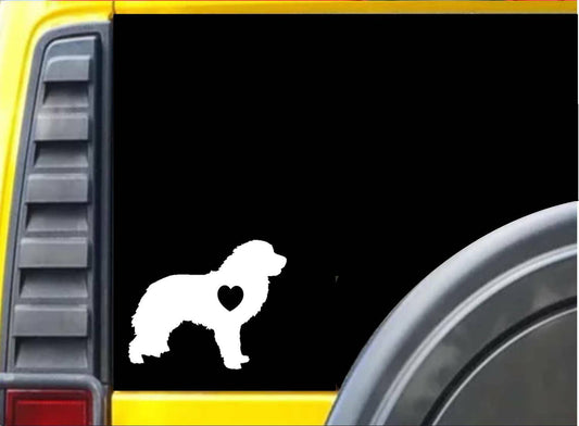 Great Pyrenees Little Heart Vinyl Decal – 6 Inch