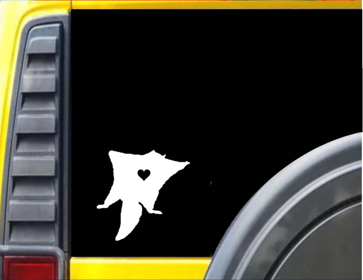 Sugar Glider Little Heart Flying Squirrel Vinyl Decal