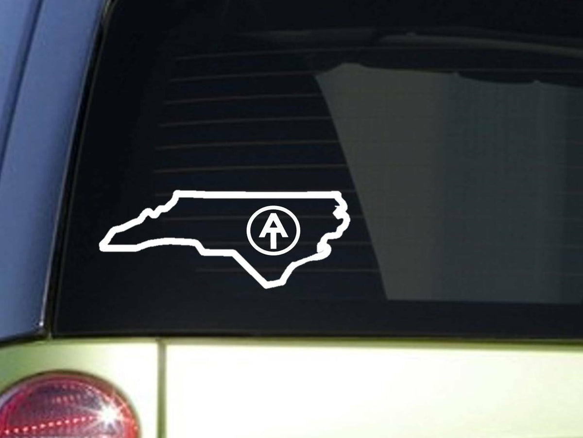 Appalachian Trail North Carolina Hiking Vinyl Decal – 8 Inch