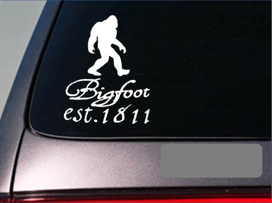 Bigfoot Est. 1811 Sasquatch Skunk Ape Yetti Vinyl Decal