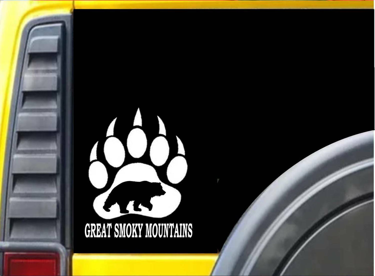 Bear Claw Smoky Vinyl Decal – 6 Inch