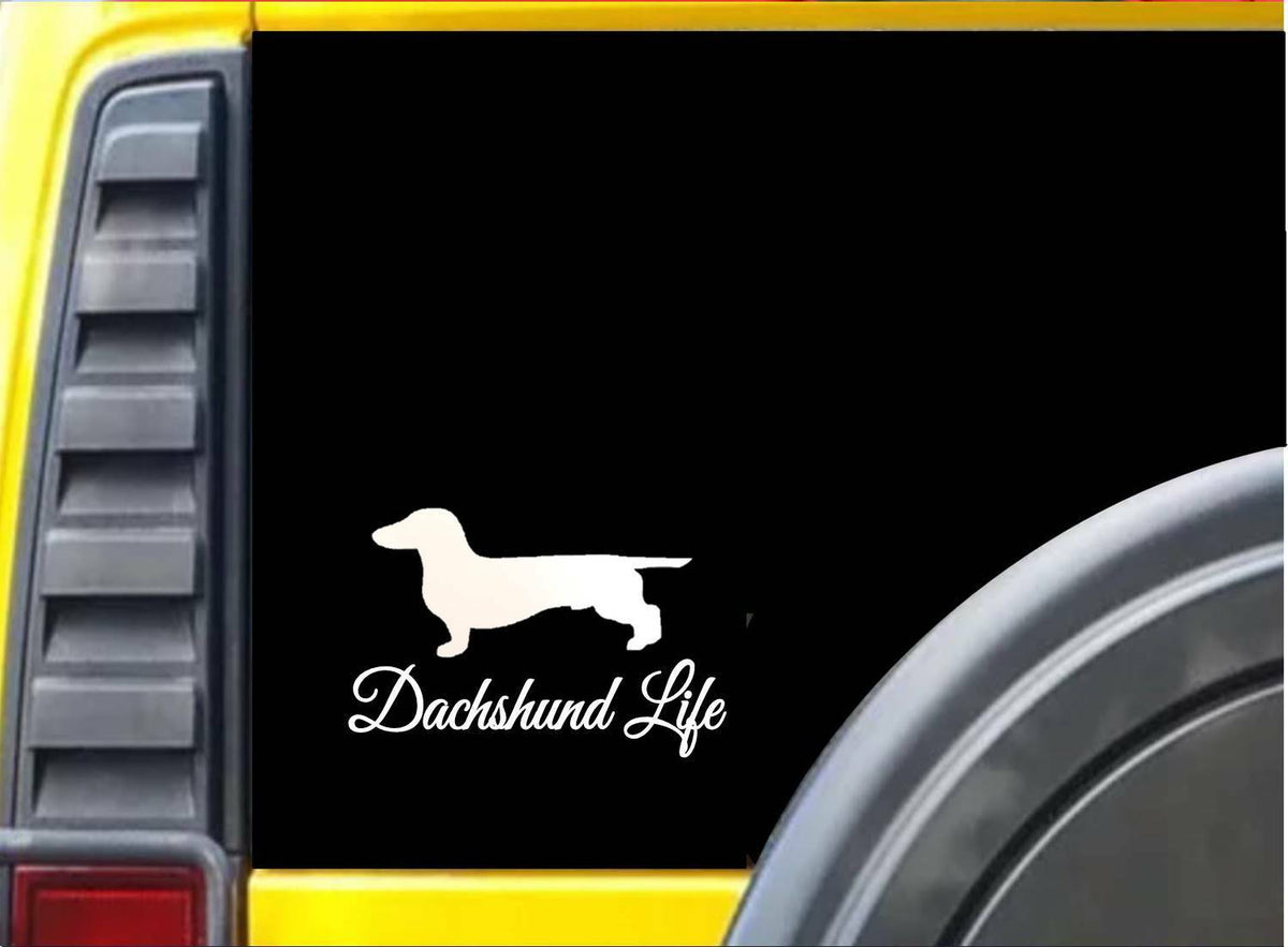 Dachshund Life Vinyl Decal – 8 Inch