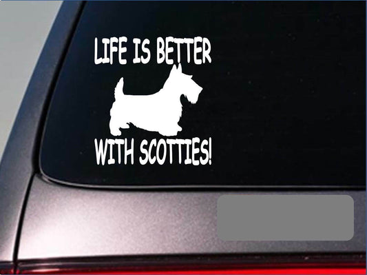 Life Is Better with Scotties Vinyl Decal