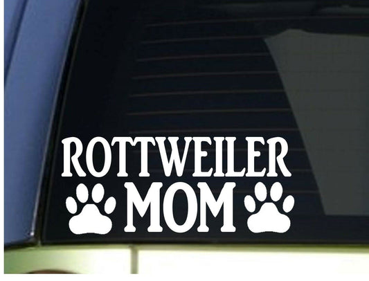 Rottweiler Mom Vinyl Decal – 8.5 Inch