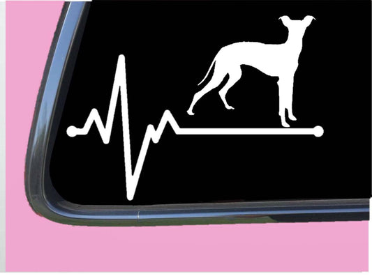 Italian Greyhound Lifeline Vinyl Decal – 8 Inch