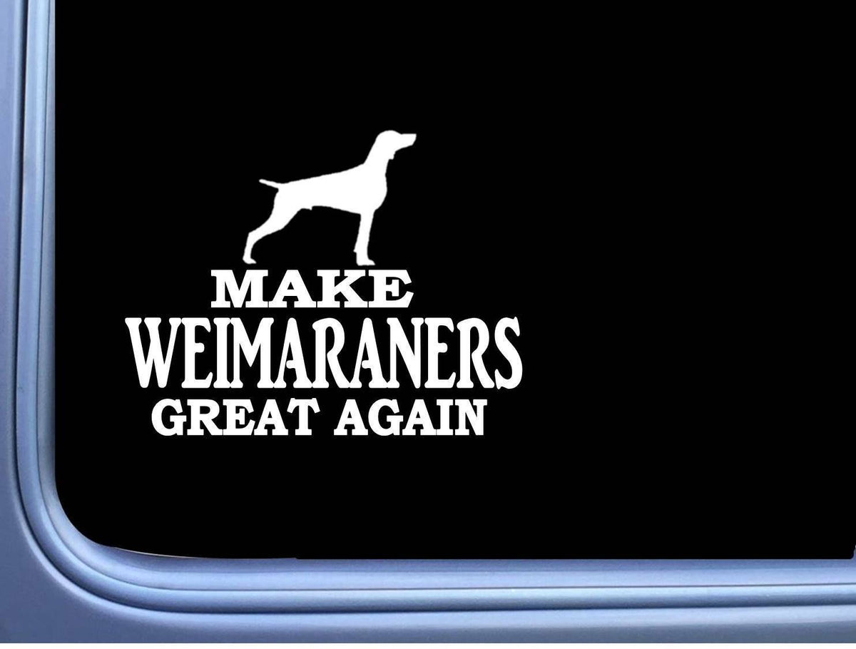 Weimaraner Maga Flag Dog Vinyl Decal – 7 Inch
