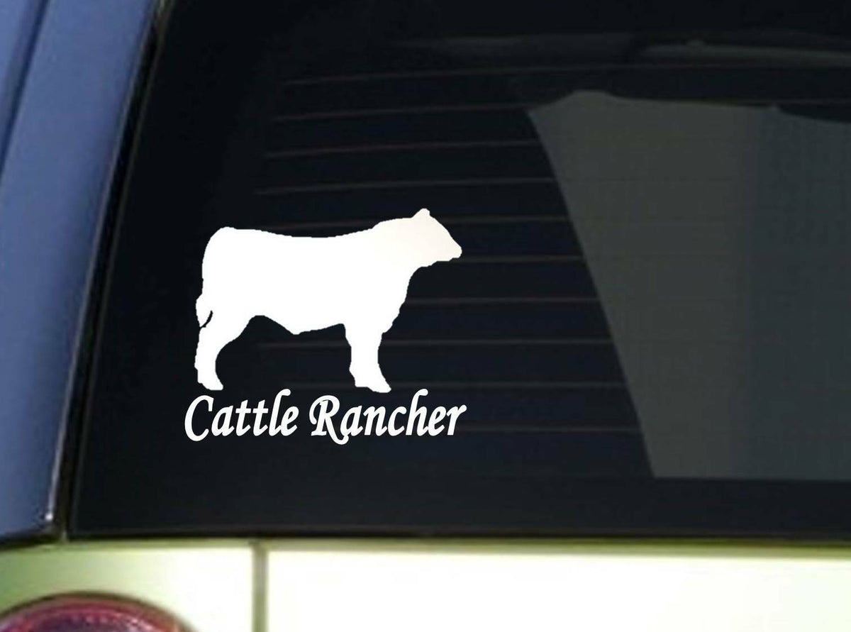 Cattle Rancher Vinyl Decal – 6 Inch