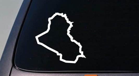 Iraq Country Vinyl Decal – 6 Inch