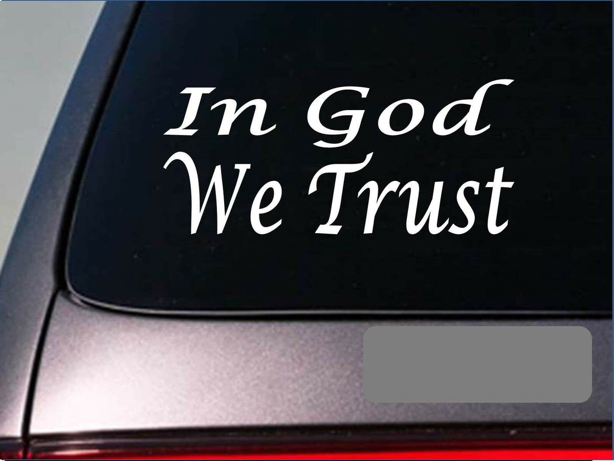 In God We Trust Tea Party Second Amendment Vinyl Decal