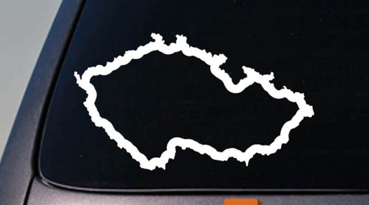 The Czech Republic Country Vinyl Decal – 6 Inch