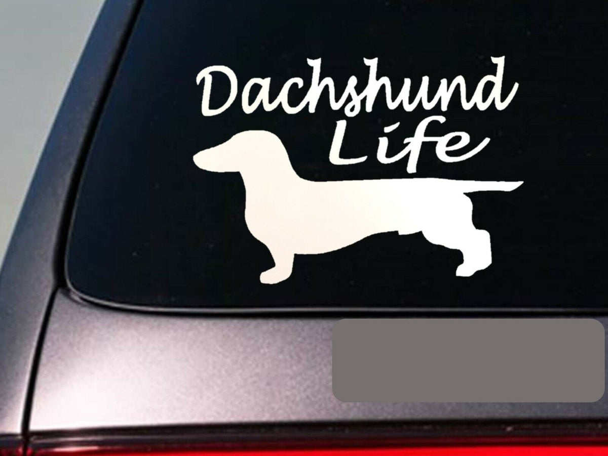 Dachshund Life Vinyl Decal – 6 Inch