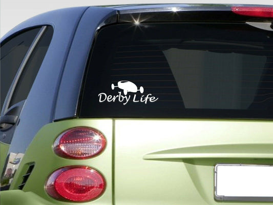 Derby Life Vinyl Decal – 8 Inch