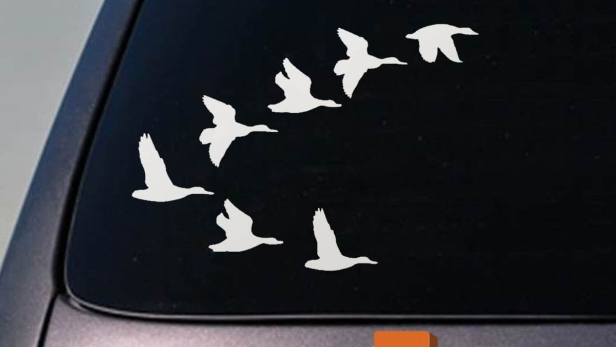 Flying Ducks Vinyl Decal – 8 Inch
