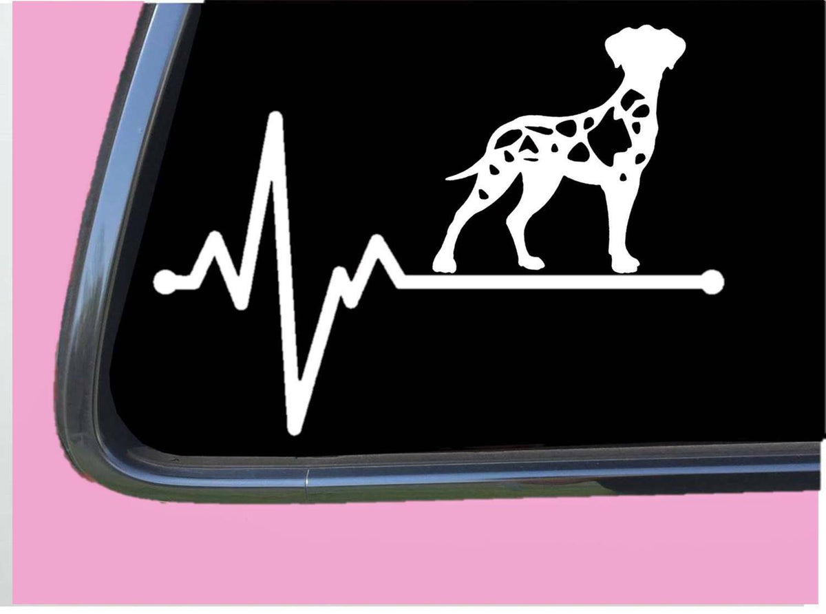 Harlequin Great Dane Lifeline Uncropped Vinyl Decal – 8 Inch