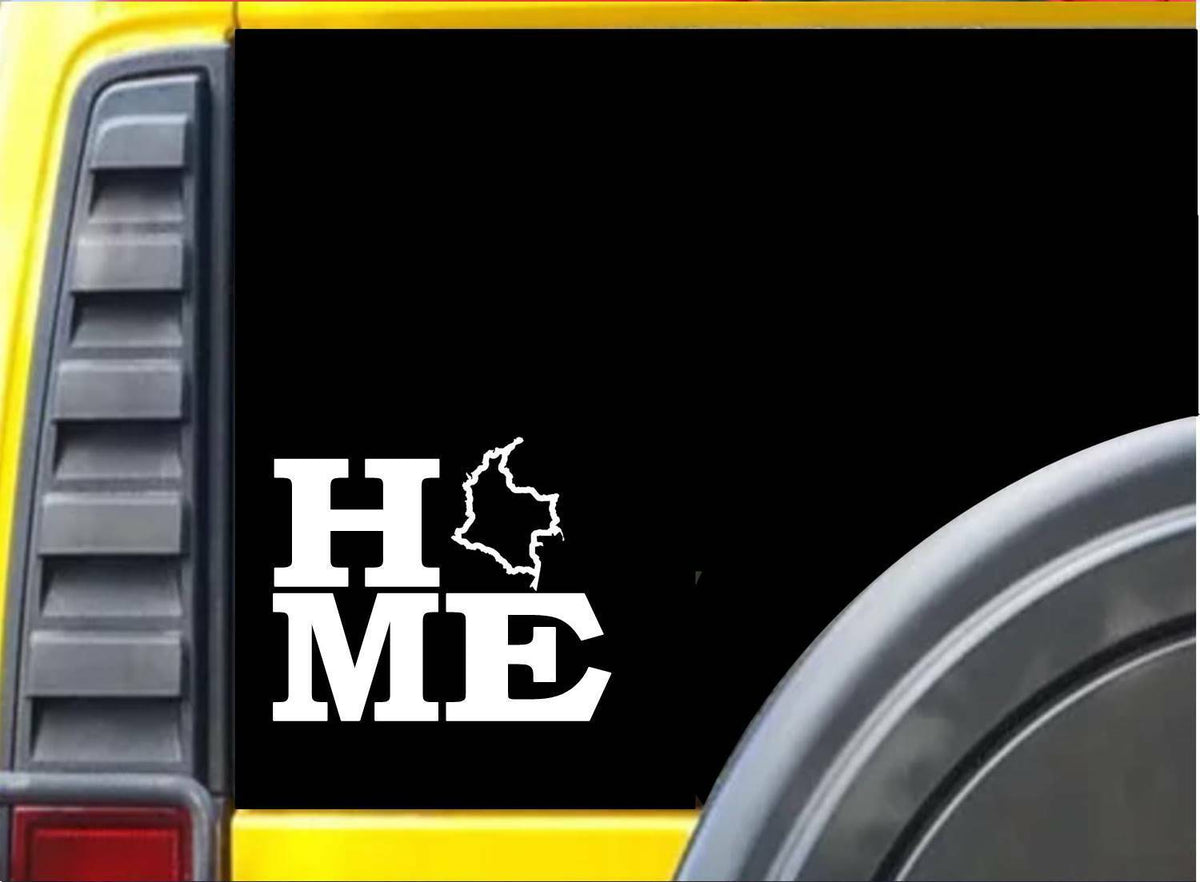 Home Colombia Country Vinyl Decal – 6 Inch