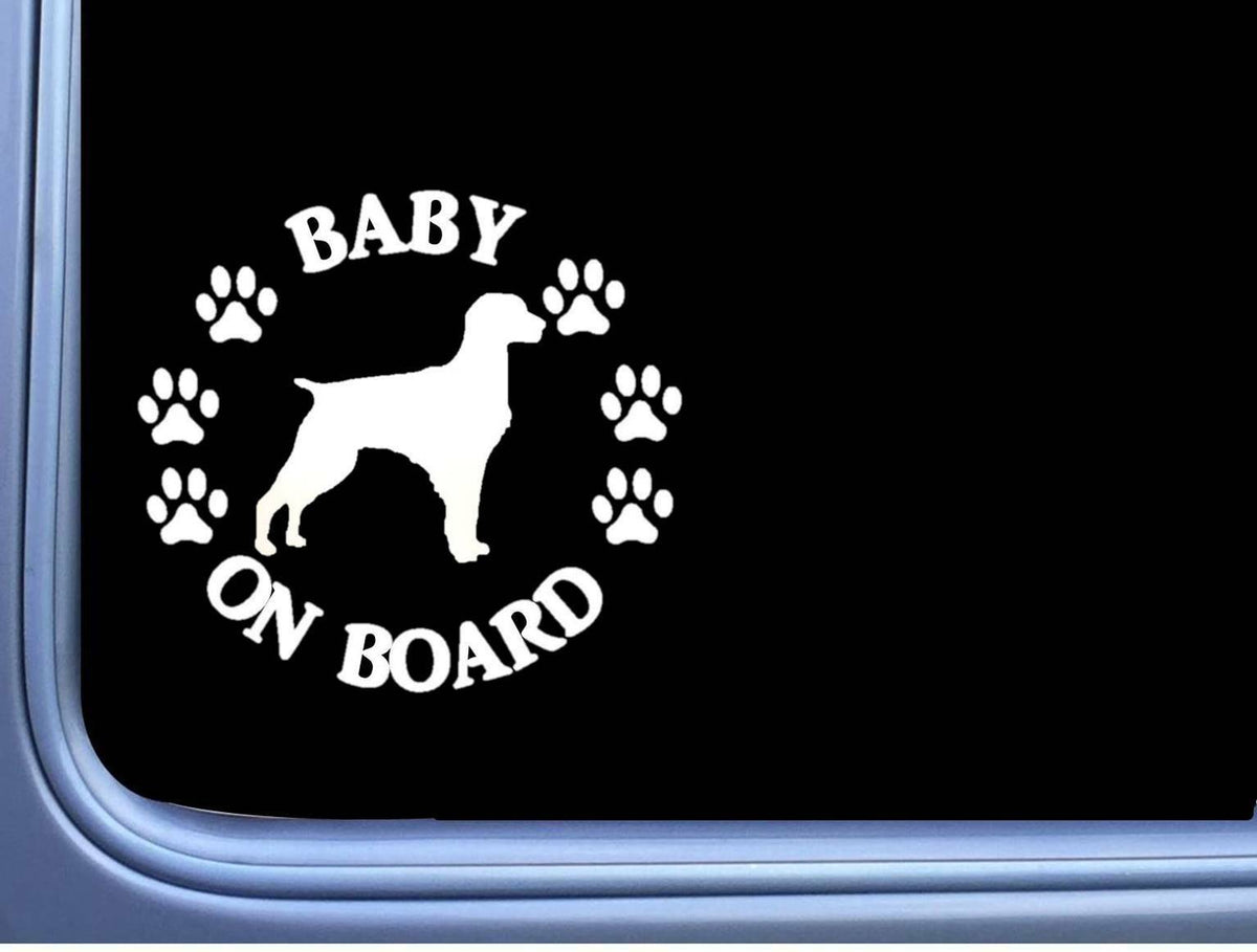 Baby on Board Brittany Spaniel Vinyl Decal – 6 Inch