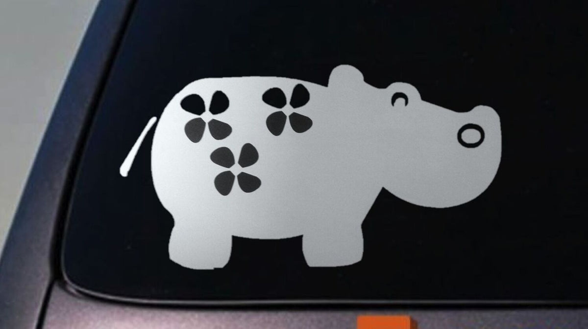 Hippo Vinyl Decal – 5 Inch