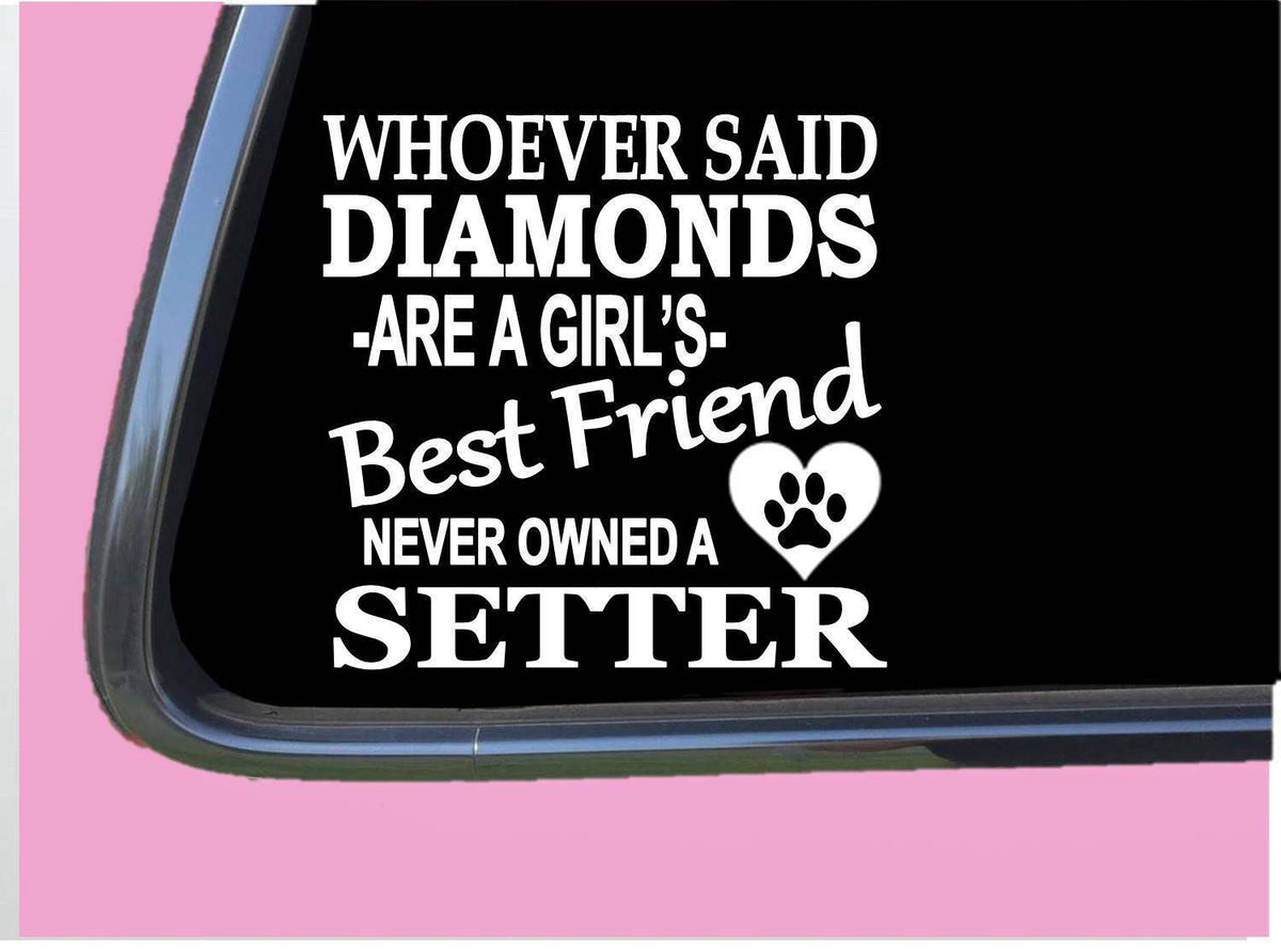 Setter Diamonds Vinyl Decal – 6 Inch