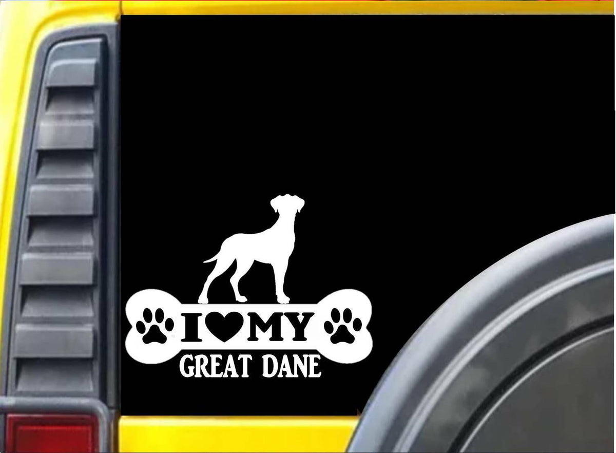 Great Dane Bone Vinyl Decal – 8 Inch