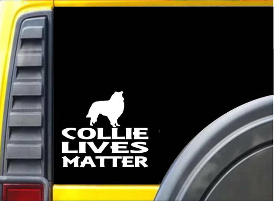 Collie Lives Matter Vinyl Decal – 6 Inch