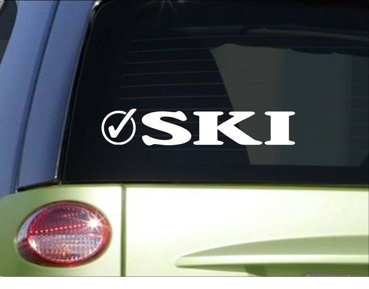 Ski Check Vinyl Decal – 8 Inch
